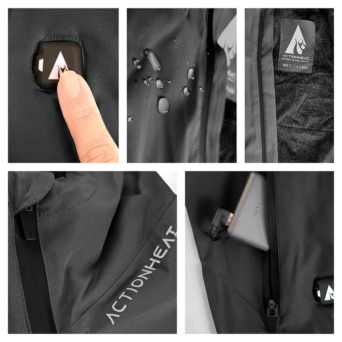 ActionHeat 5V Men's Waterproof Heated Rain Jacket