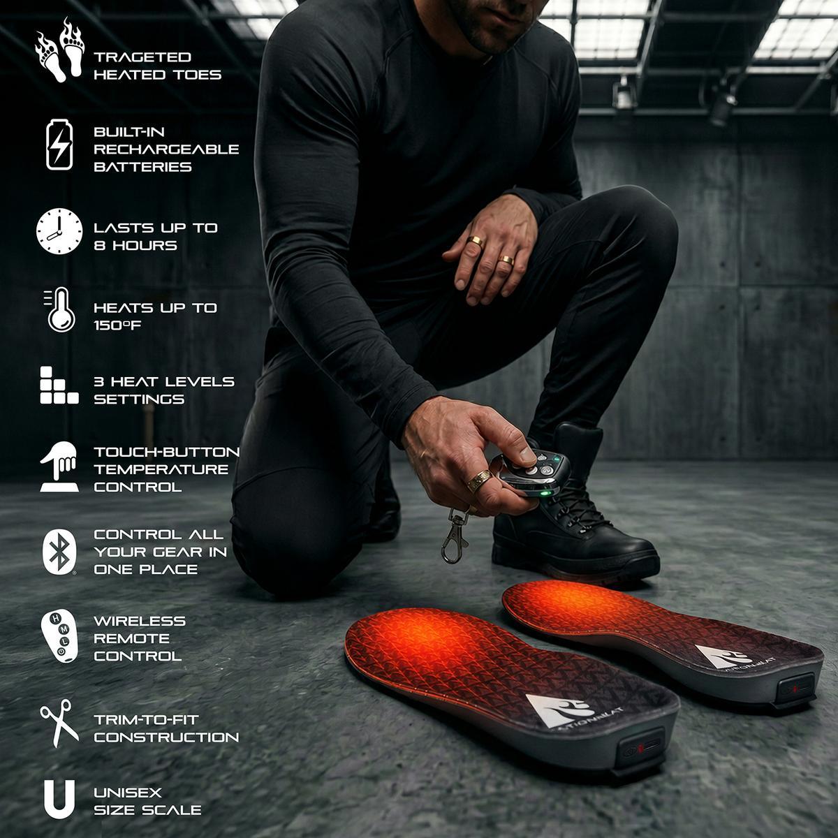 Open Box ActionHeat Pro Series+ Bluetooth Heated Insoles