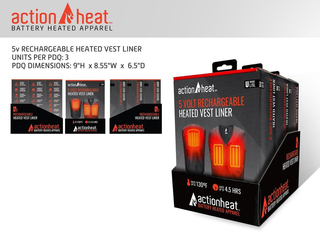 ActionHeat 5V Heated Vest Liner - L/XL