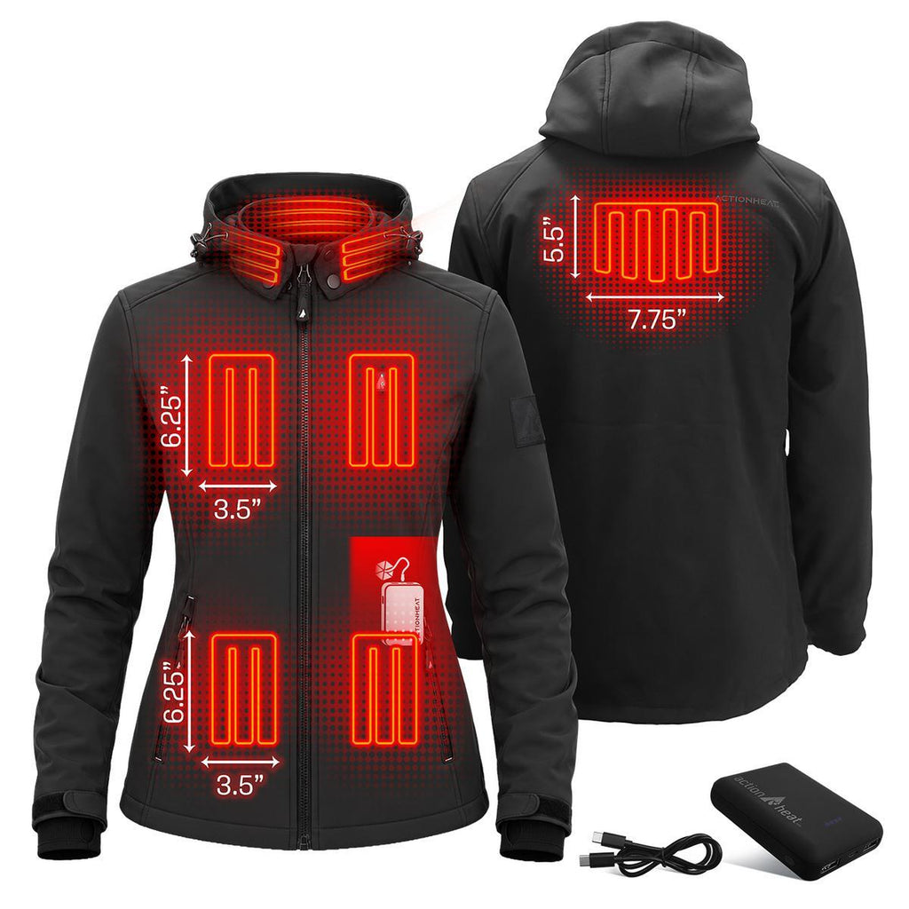 Open Box ActionHeat Pro Series+ Bluetooth Women's Softshell Heated Jacket
