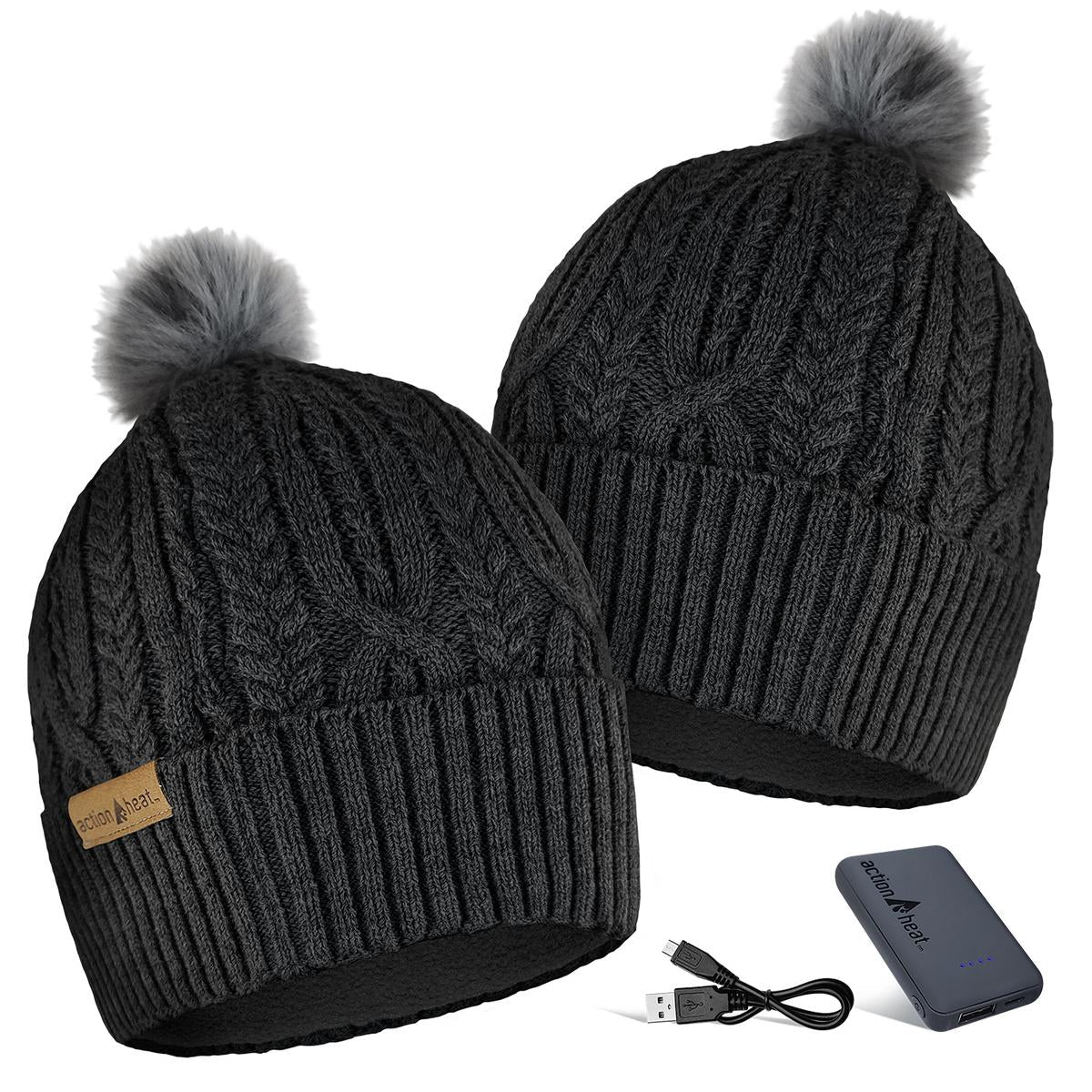 ActionHeat 5V Battery Heated Cable Knit Hat