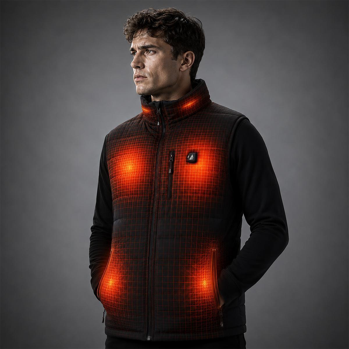 Open Box ActionHeat Pro Series+ Bluetooth Men's Puffer Heated Vest