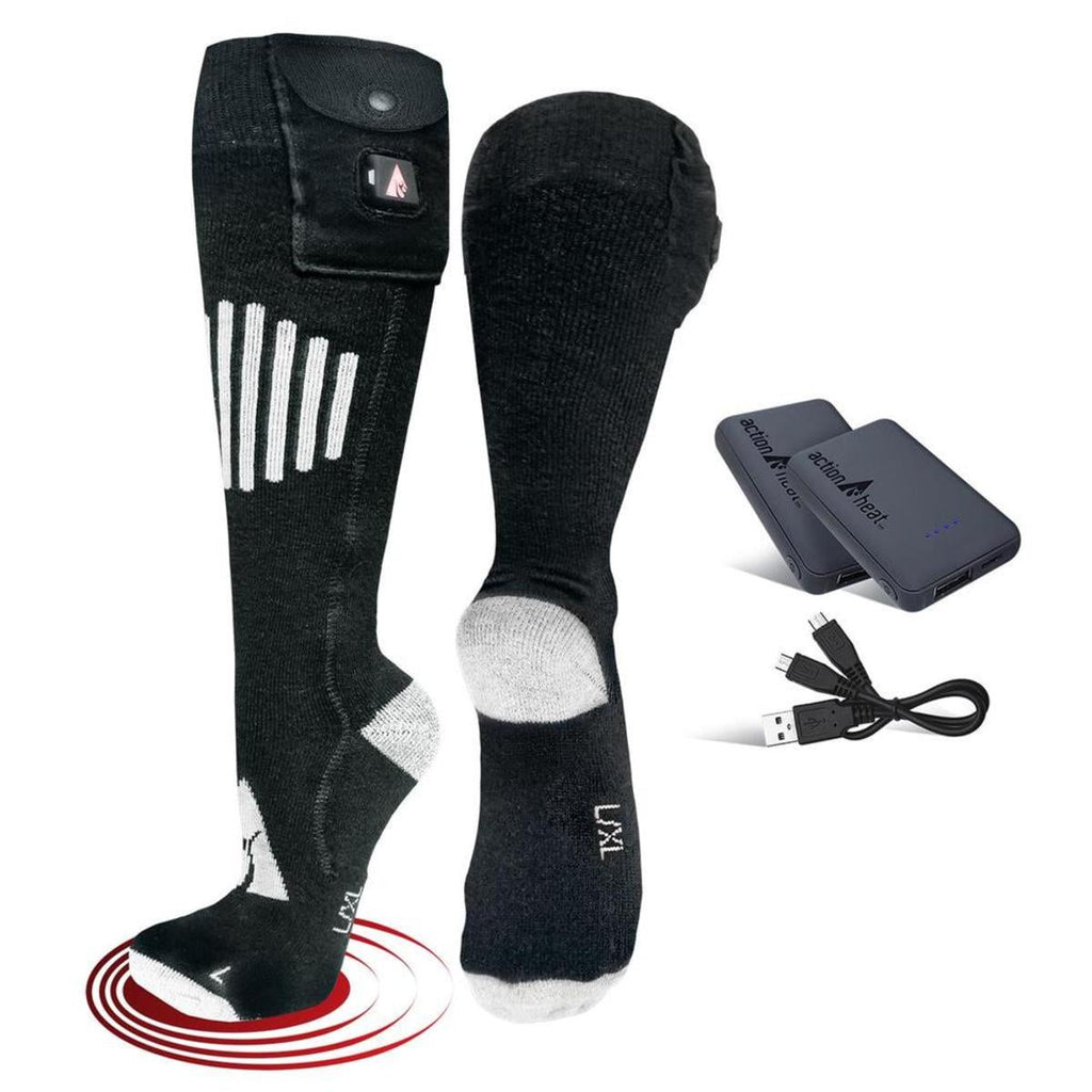 Open Box ActionHeat 5V Cotton Battery Heated Socks