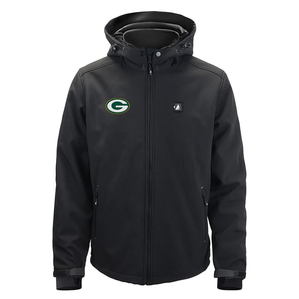 ActionHeat Green Bay Packers 5V Men's Softshell Battery Heated Jacket