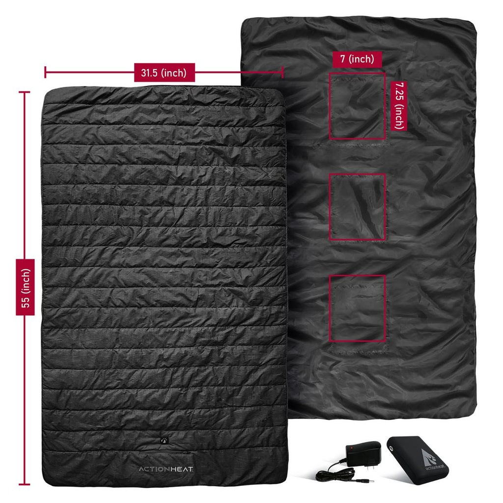 ActionHeat 7V Battery Heated Throw Blanket