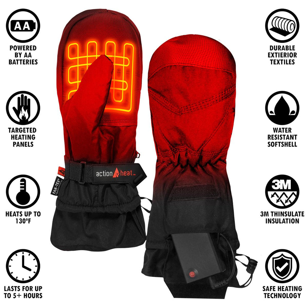 ActionHeat AA Battery Heated Mittens