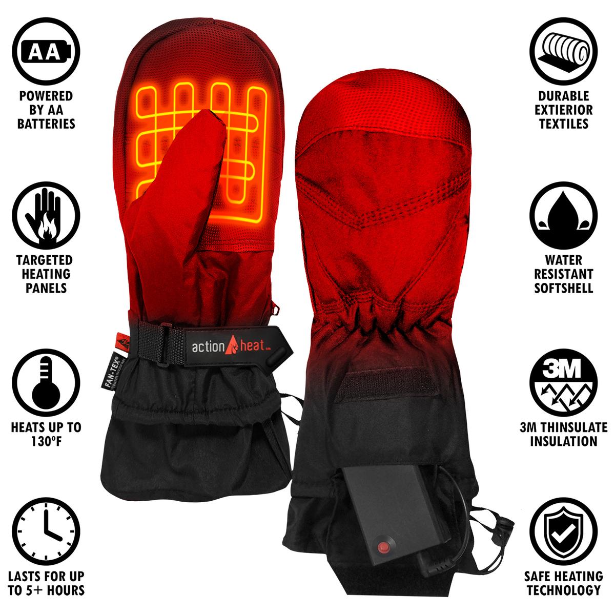 ActionHeat AA Battery Heated Mittens