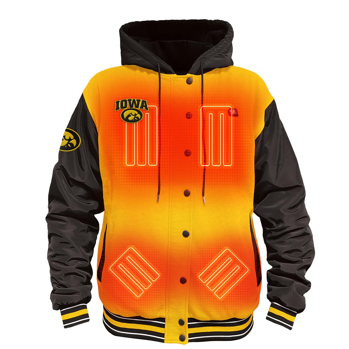 ActionHeat Iowa Hawkeyes 5V Men's Varsity Battery Heated Jacket