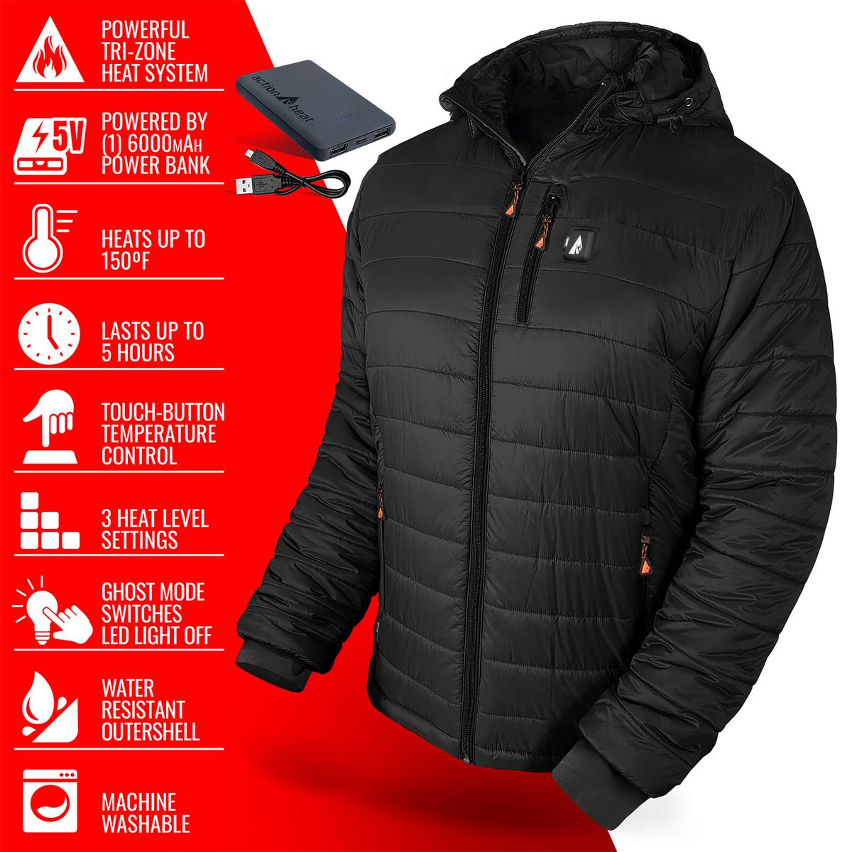 ActionHeat 5V Insulated Battery Heated Jacket for Kids
