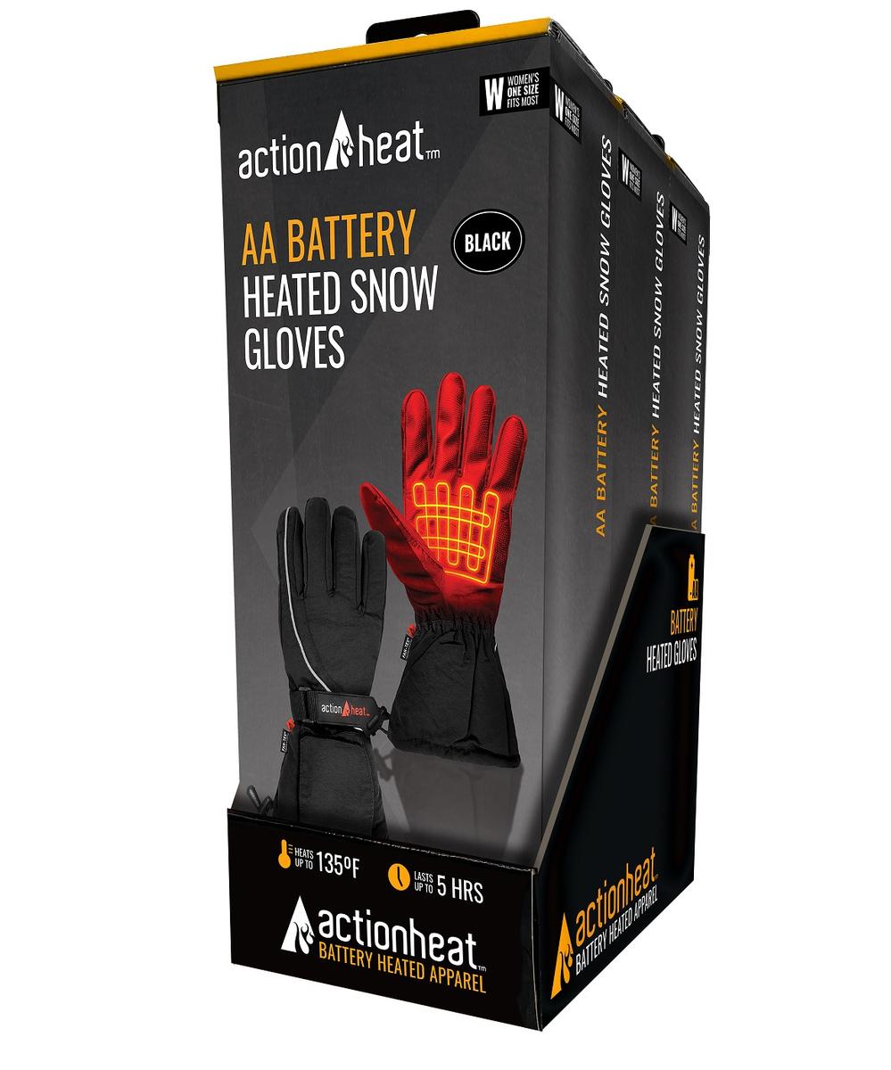 ActionHeat AA Men's Battery Heated Snow Gloves