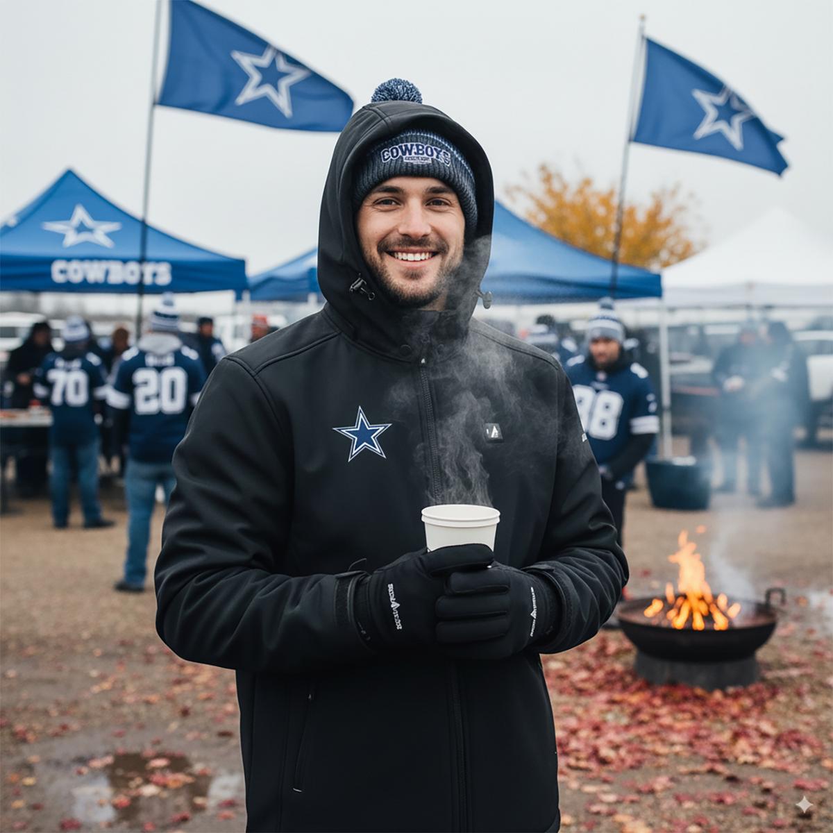ActionHeat Dallas Cowboys 5V Men's Softshell Battery Heated Jacket