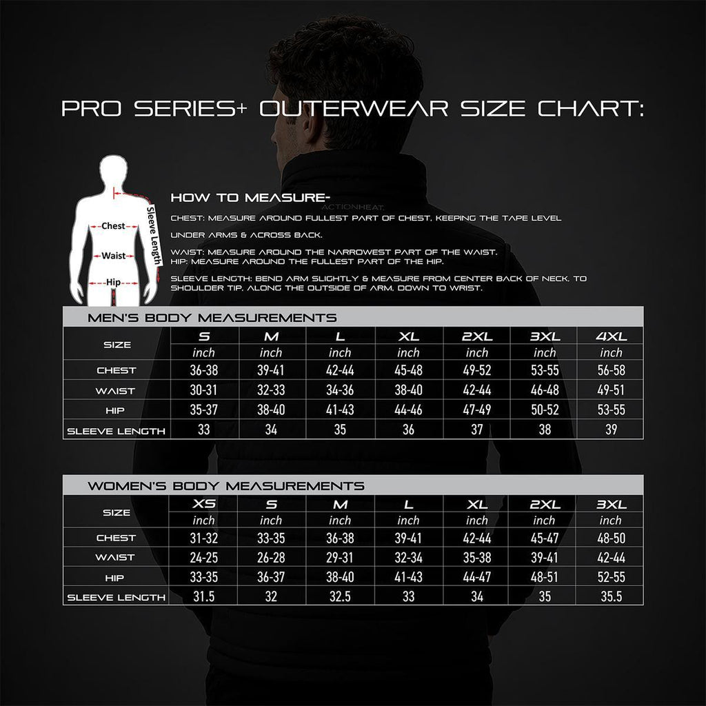 Open Box ActionHeat Pro Series+ Bluetooth Men's Puffer Heated Vest