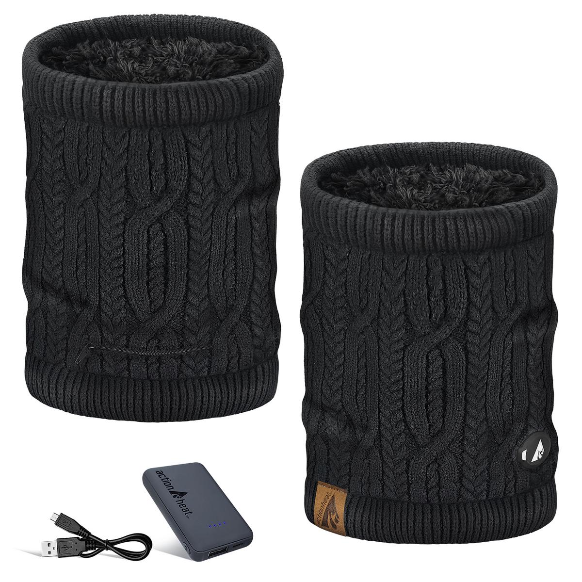ActionHeat 5V Battery Cable Knit Heated Neck Gaiter