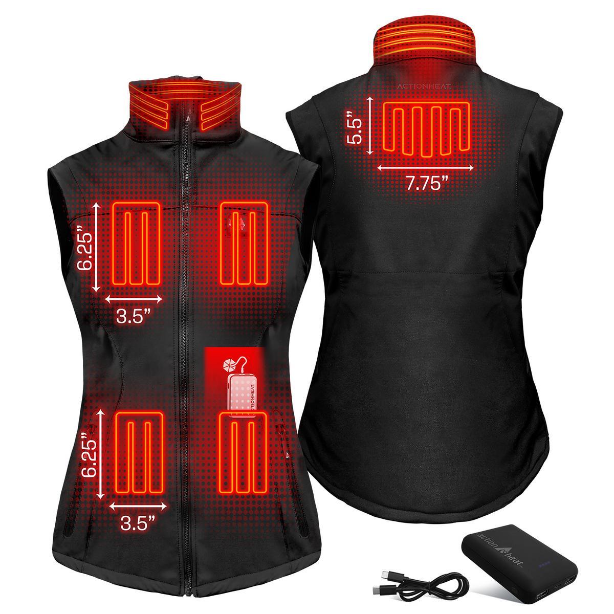 Open Box ActionHeat Pro Series+ Bluetooth Women's Softshell Heated Vest