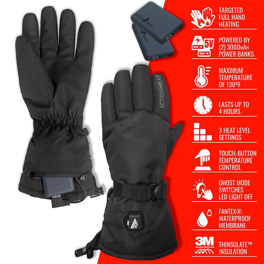 Open Box ActionHeat 5V Classic Heated Gloves