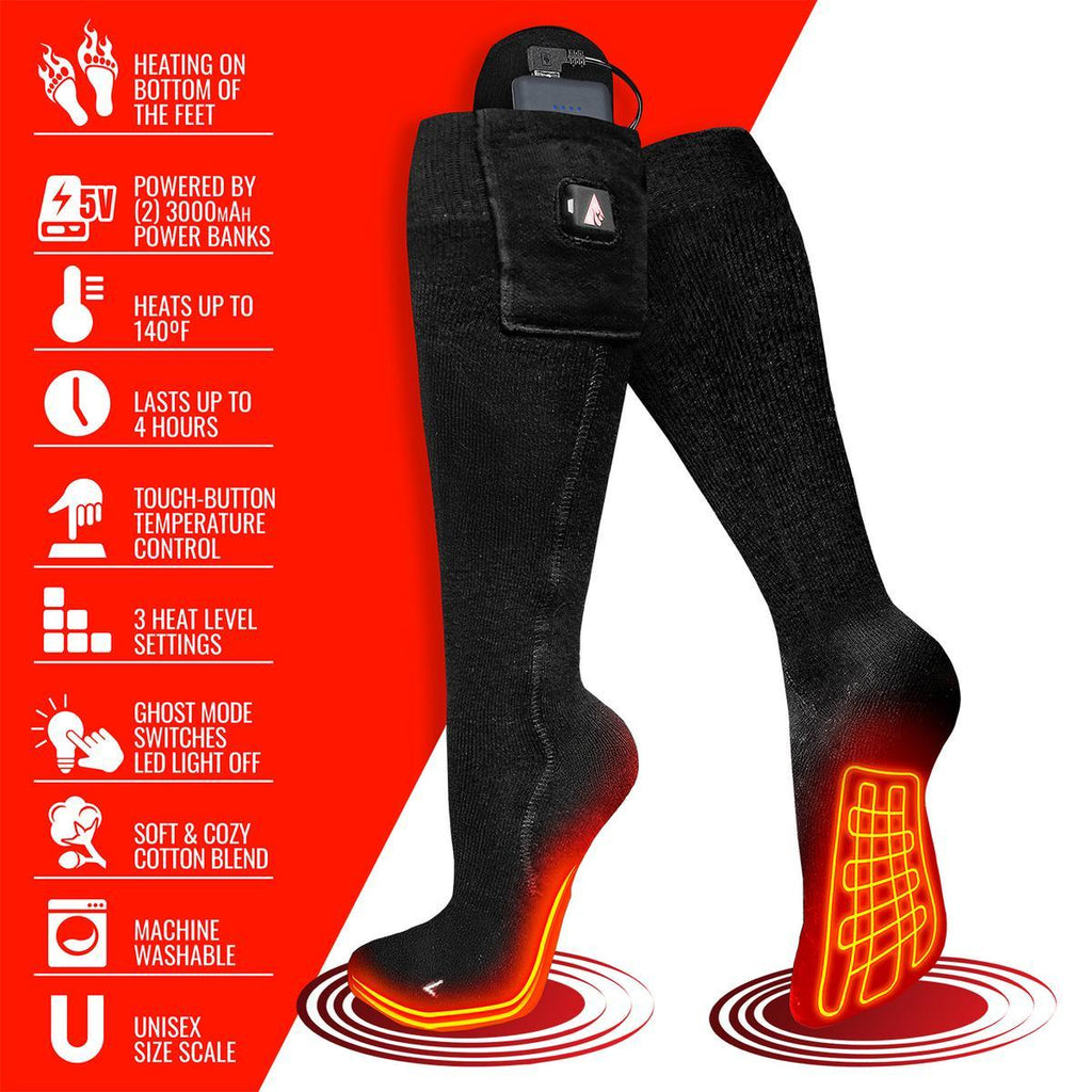 Open Box ActionHeat 5V Classic Heated Socks