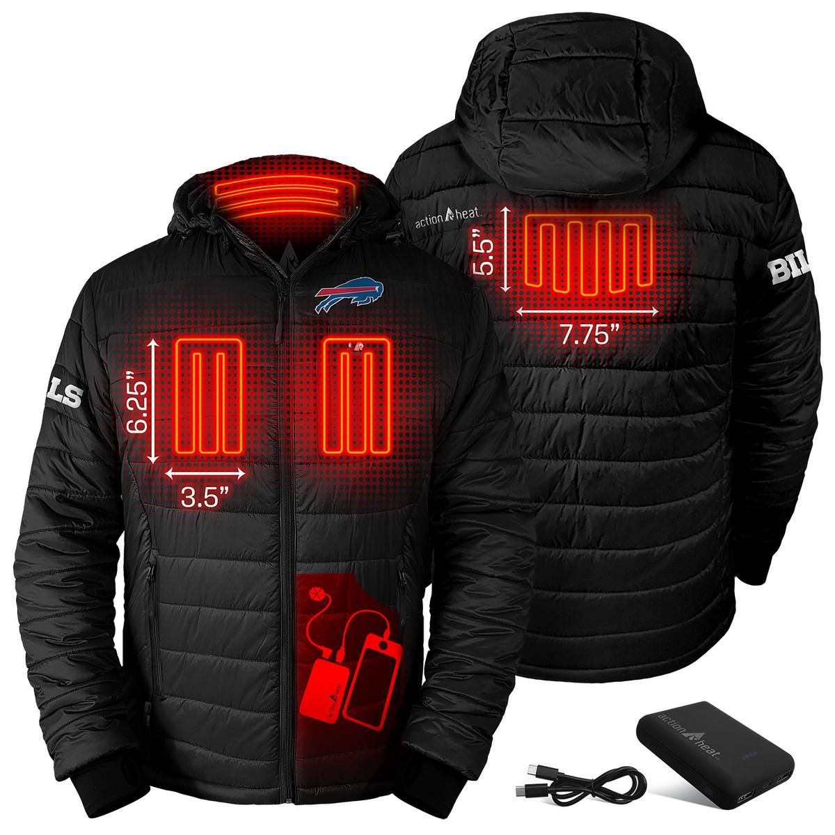 ActionHeat Buffalo Bills 5V Men's Puffer Battery Heated Jacket