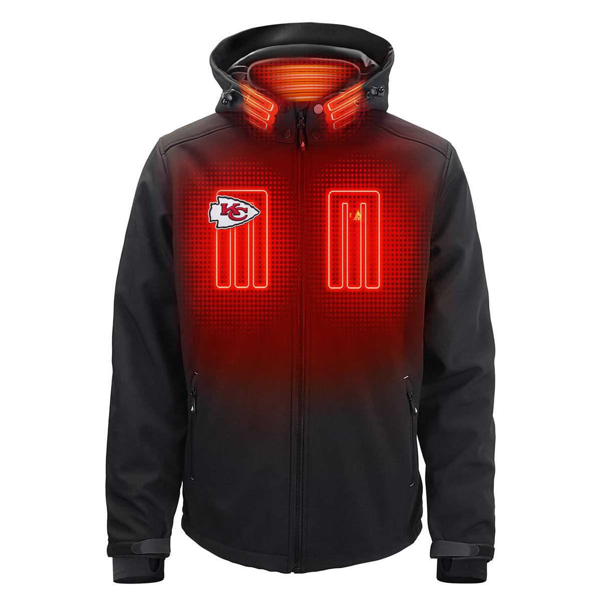 ActionHeat Kansas City Chiefs 5V Men's Softshell Battery Heated Jacket