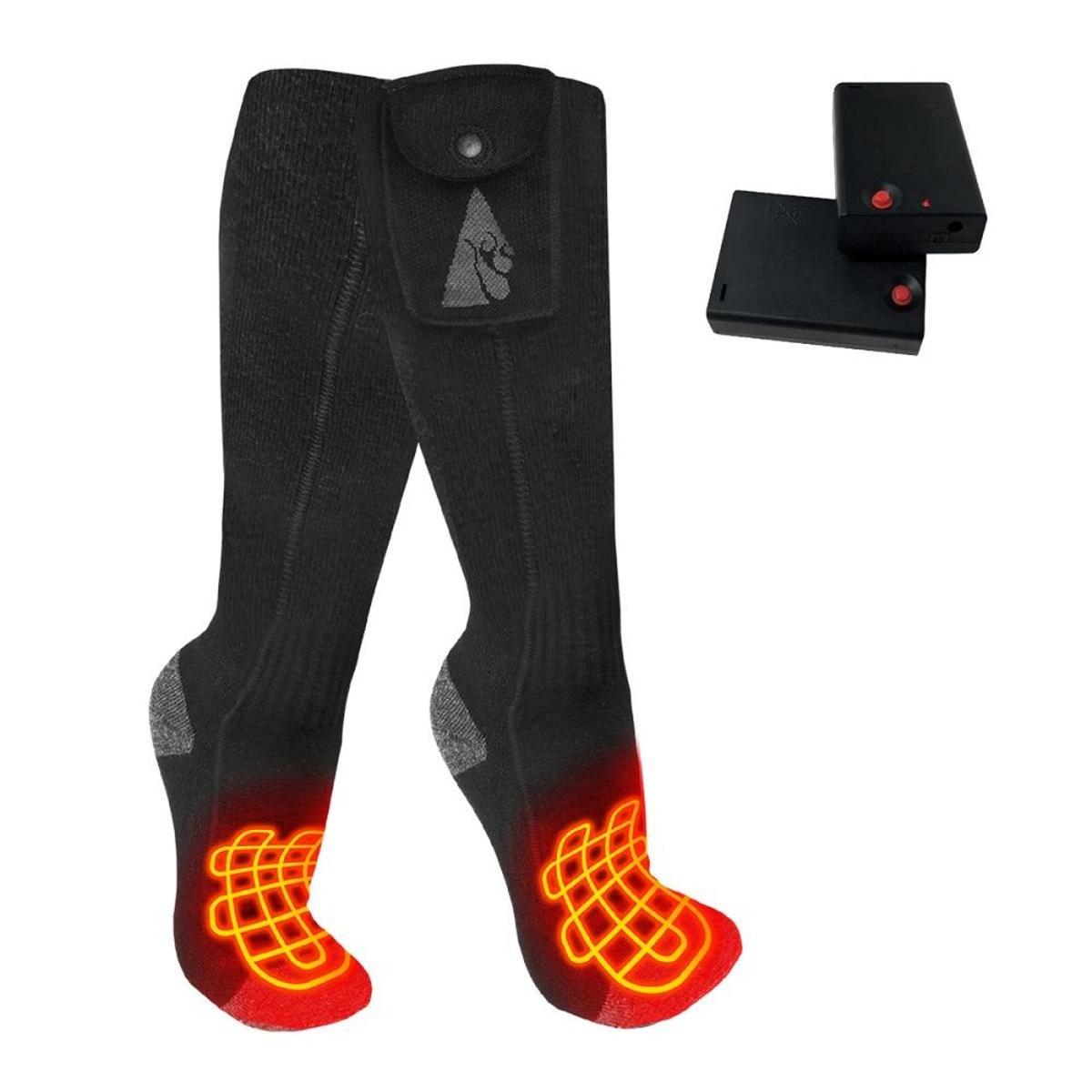 Open Box ActionHeat Classic AA Battery Heated Socks