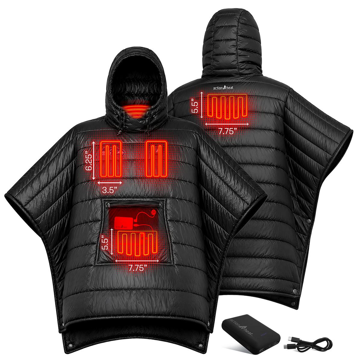 ActionHeat Seattle Seahawks Battery Heated Poncho