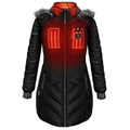 ActionHeat Chicago Bears 5V Women's Long Puffer Battery Heated Jacket