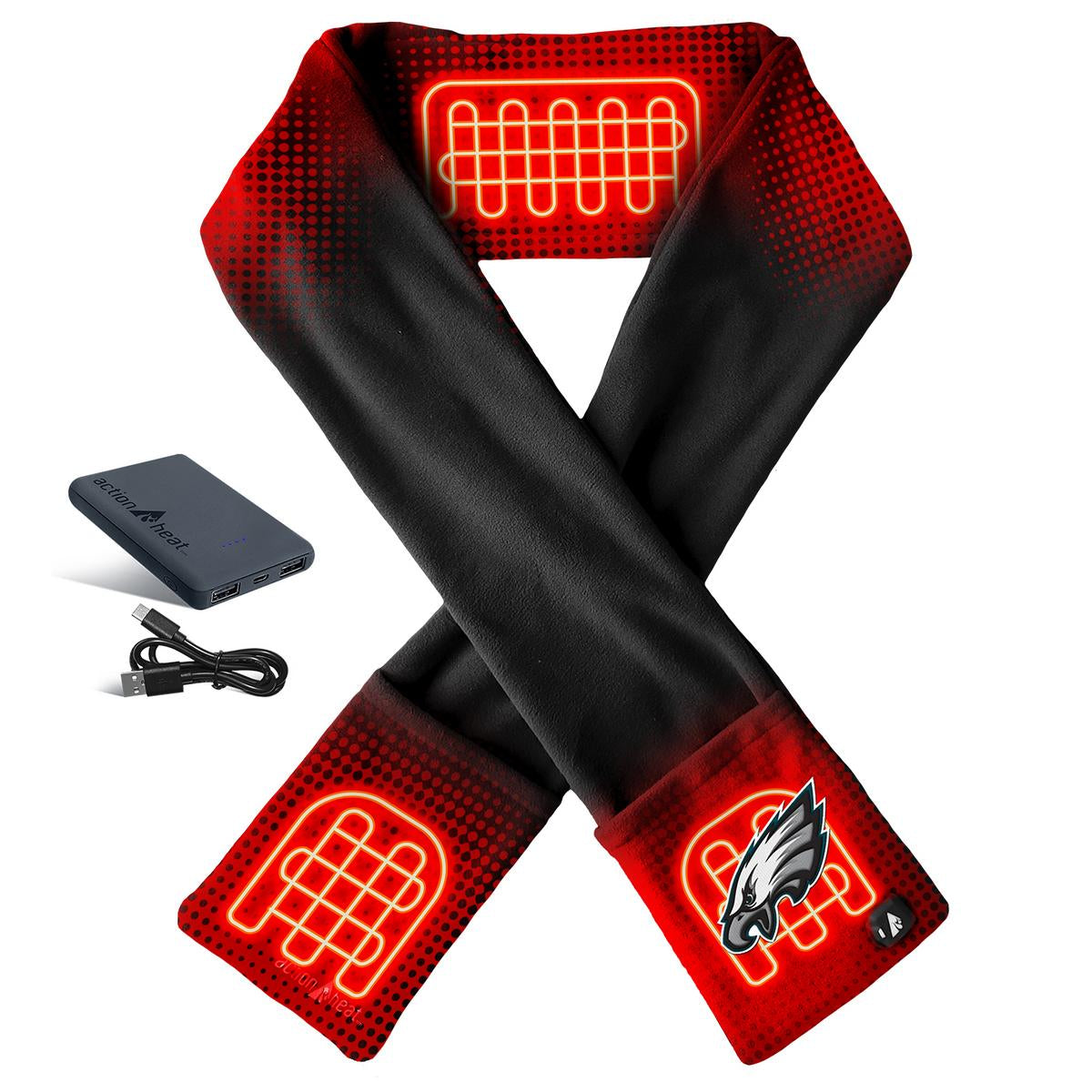 ActionHeat Philadelphia Eagles 5V Battery Heated Scarf