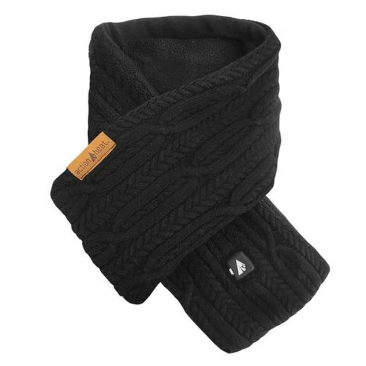 Open Box ActionHeat 5V Battery Heated Cable Knit Wrap Scarf