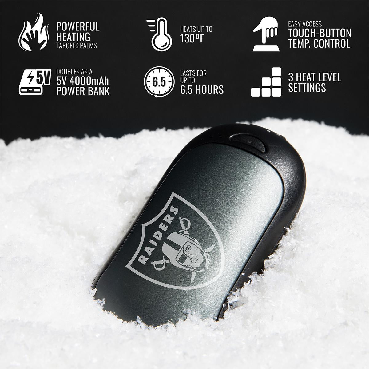 ActionHeat Las Vegas Raiders Rechargeable Hand Warmer