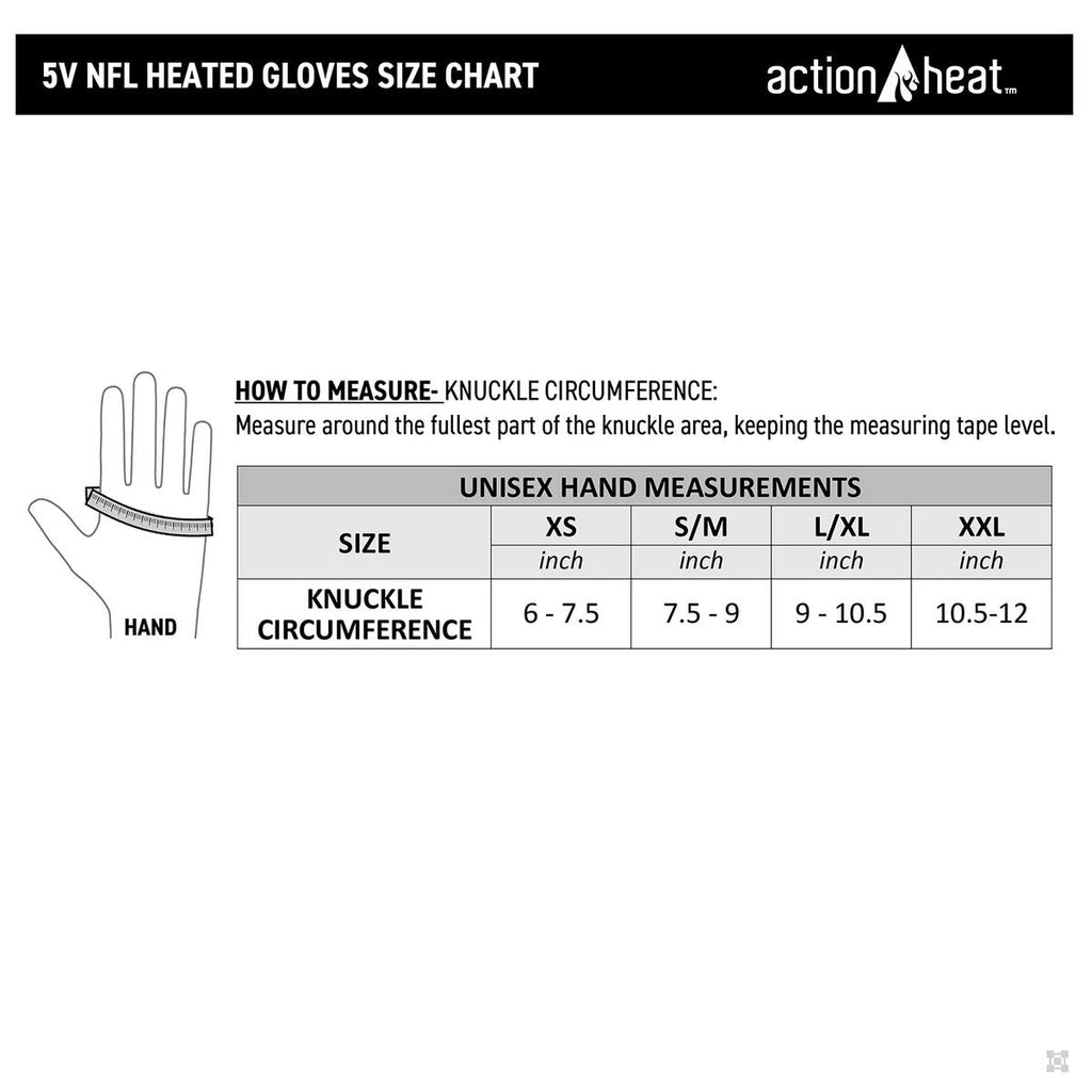 ActionHeat Seattle Seahawks 5V Battery Heated Gloves