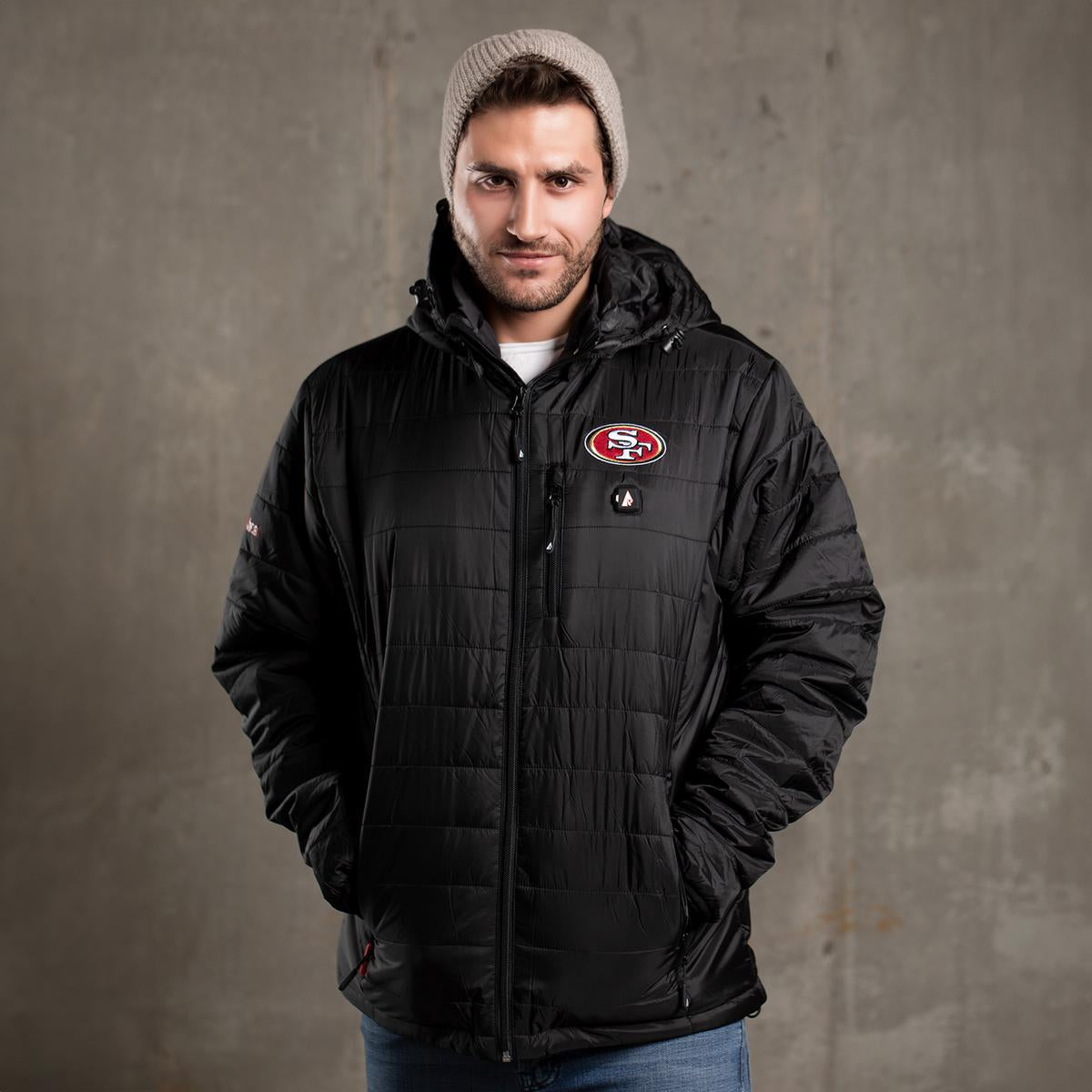 ActionHeat San Francisco 49ers 5V Men's Puffer Battery Heated Jacket