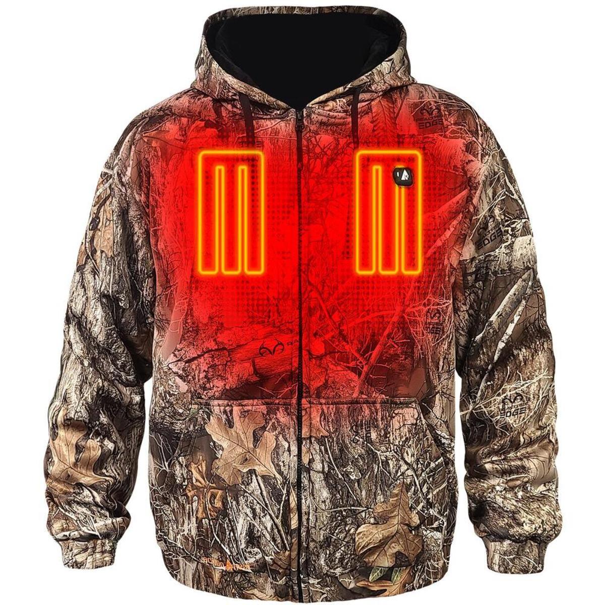 Open Box ActionHeat 5V Battery Heated Hunting Hoodie Sweatshirt