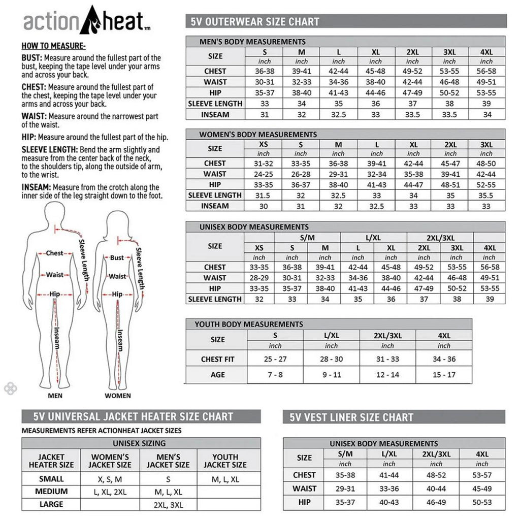 Open Box ActionHeat 5V Youth Battery Heated Puffer Jacket
