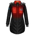 ActionHeat Detroit Lions 5V Women's Long Puffer Battery Heated Jacket