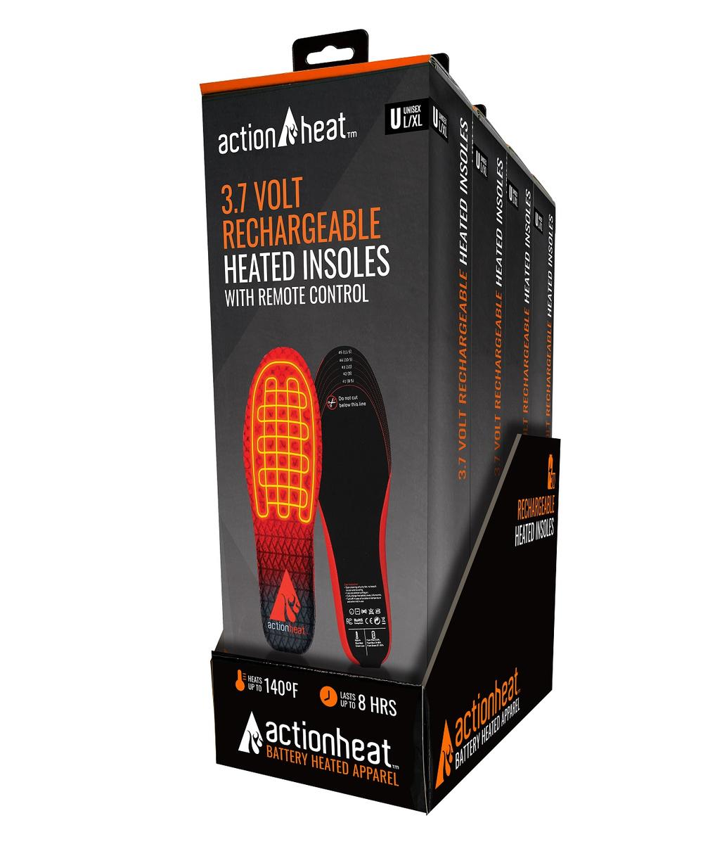 ActionHeat 3V Rechargeable Heated Insoles- L/XL