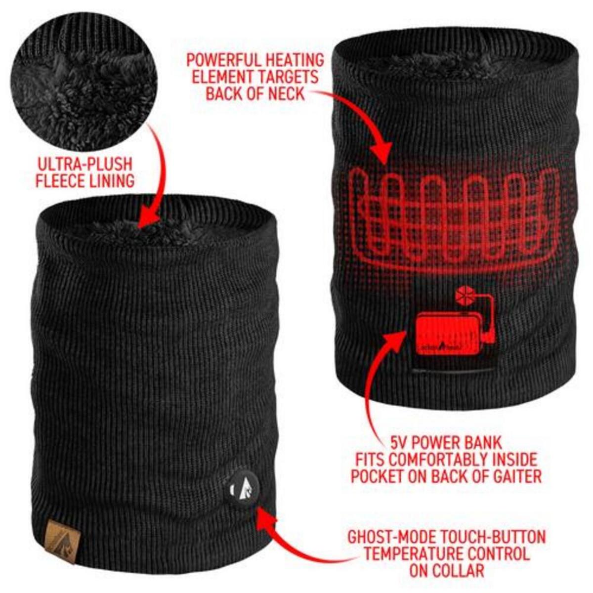 Open Box ActionHeat 5V Battery Heated Knit Gaiter