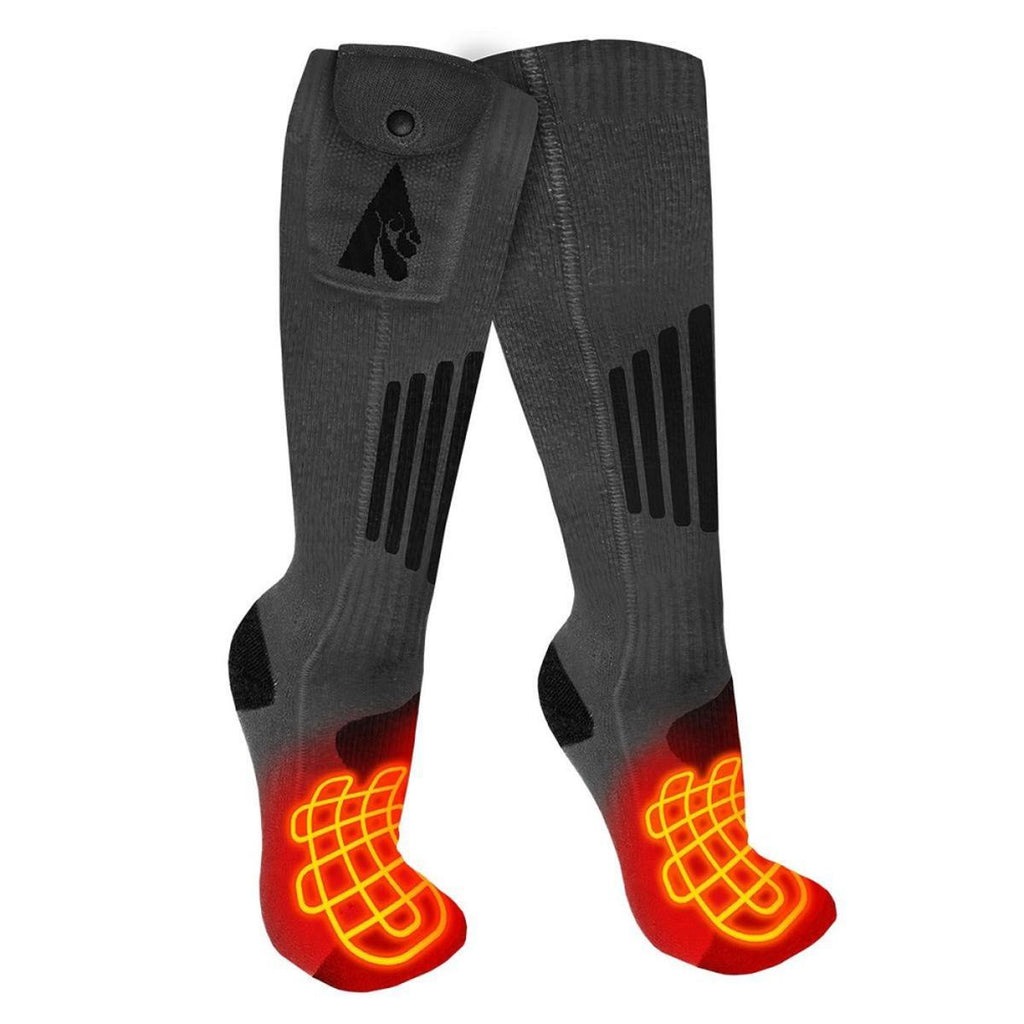 Open Box ActionHeat Wool 3.7V Rechargeable Heated Socks 2.0 with Remote
