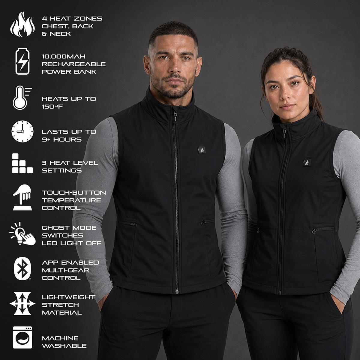 Open Box ActionHeat Pro Series+ Bluetooth Heated Vest Liner