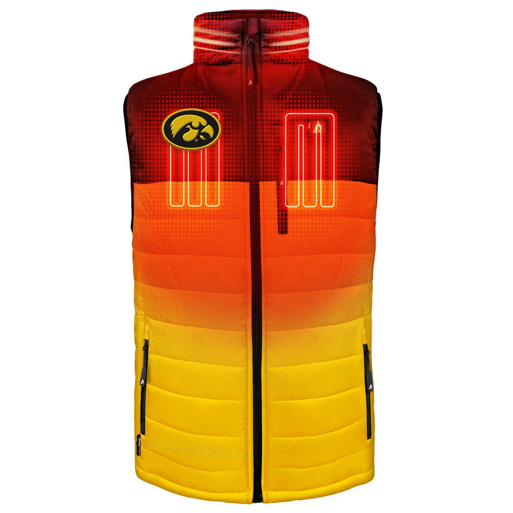ActionHeat Iowa Hawkeyes 5V Men's Colorblock Puffer Battery Heated Vest