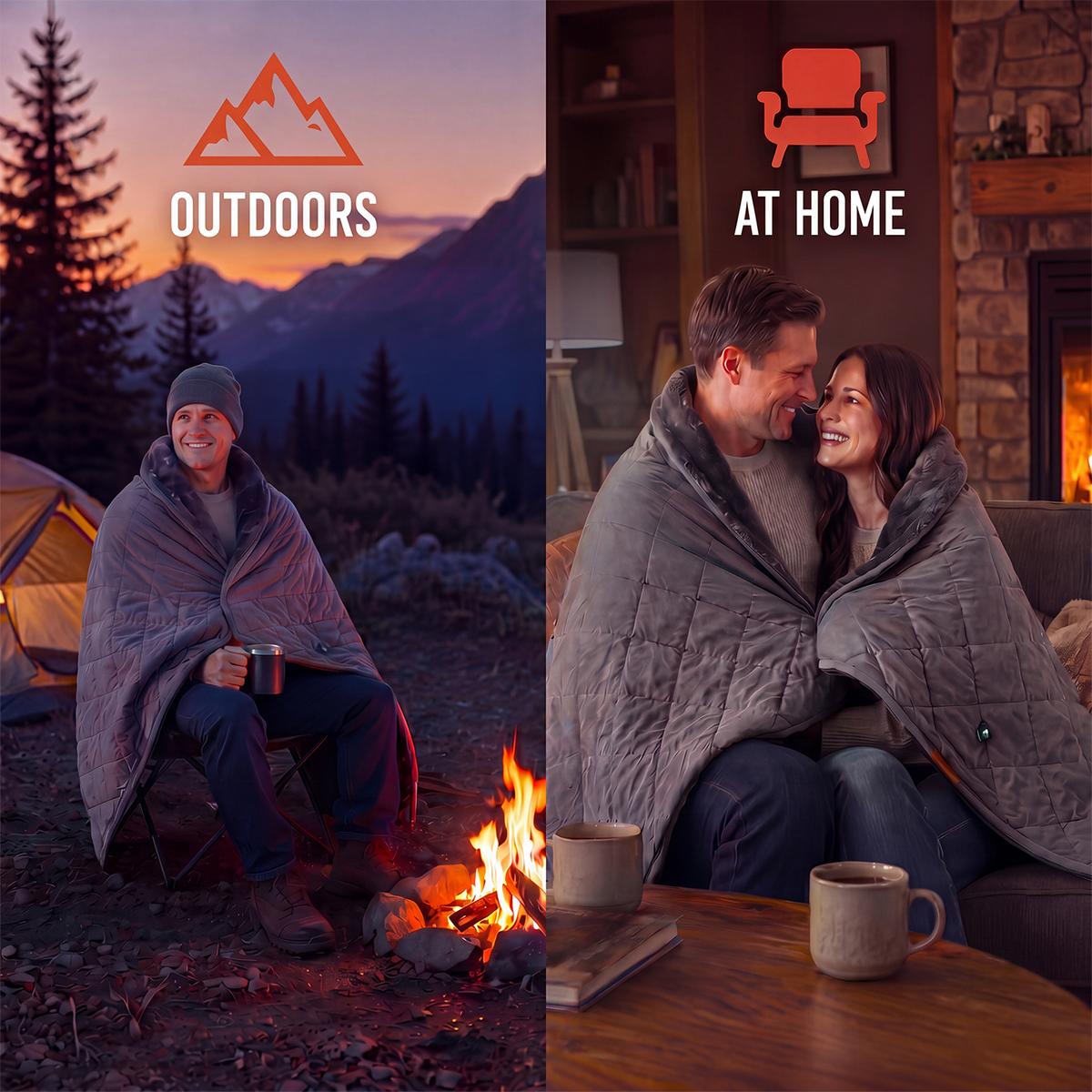 ActionHeat Indoor/Outdoor Battery Heated Blanket