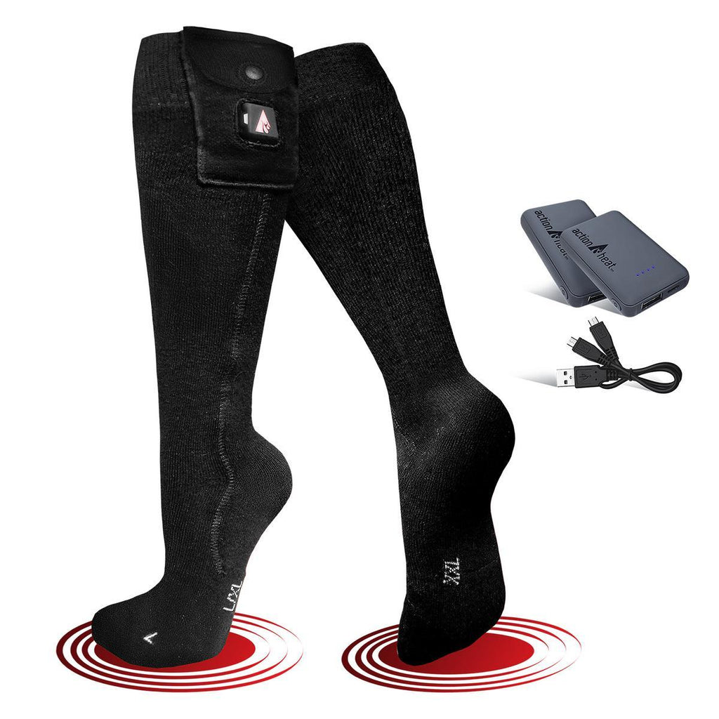 Open Box ActionHeat 5V Classic Heated Socks