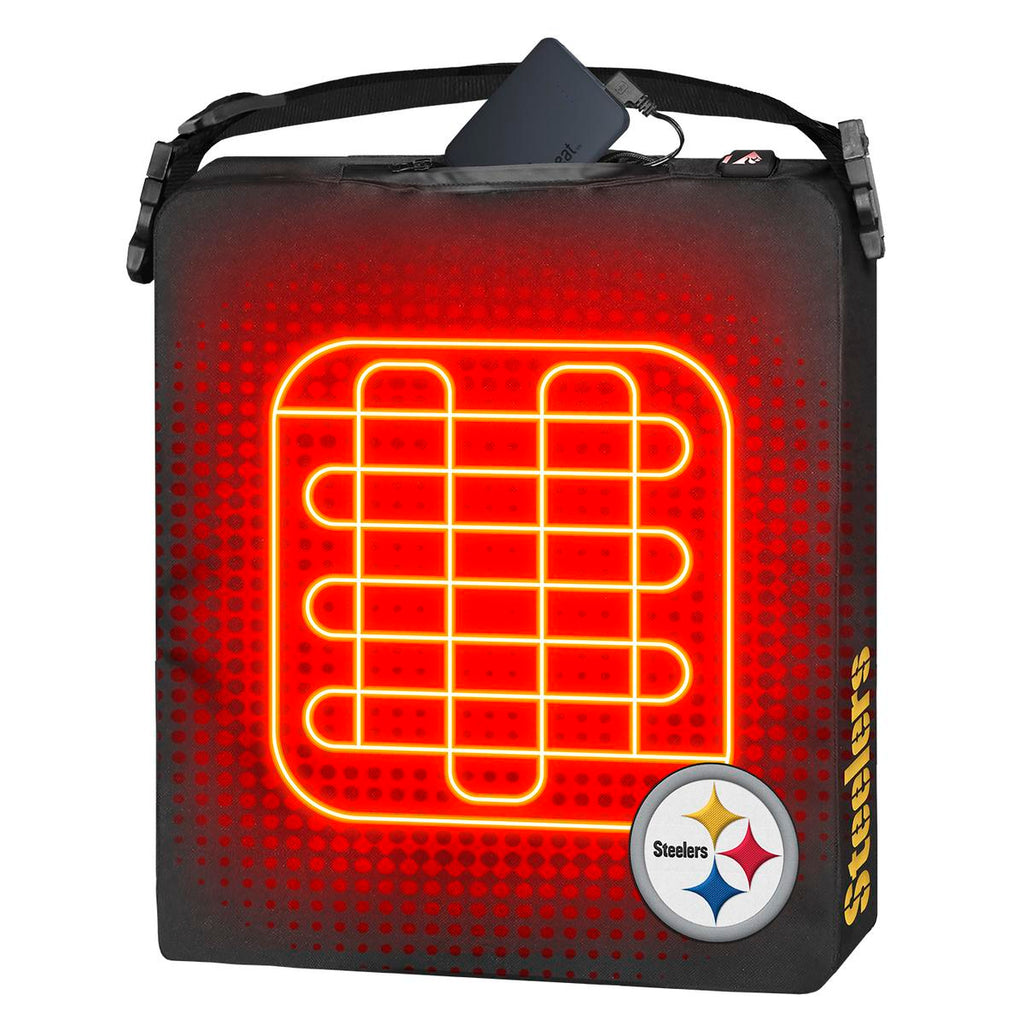 ActionHeat Pittsburgh Steelers 5V Battery Heated Seat Cushion