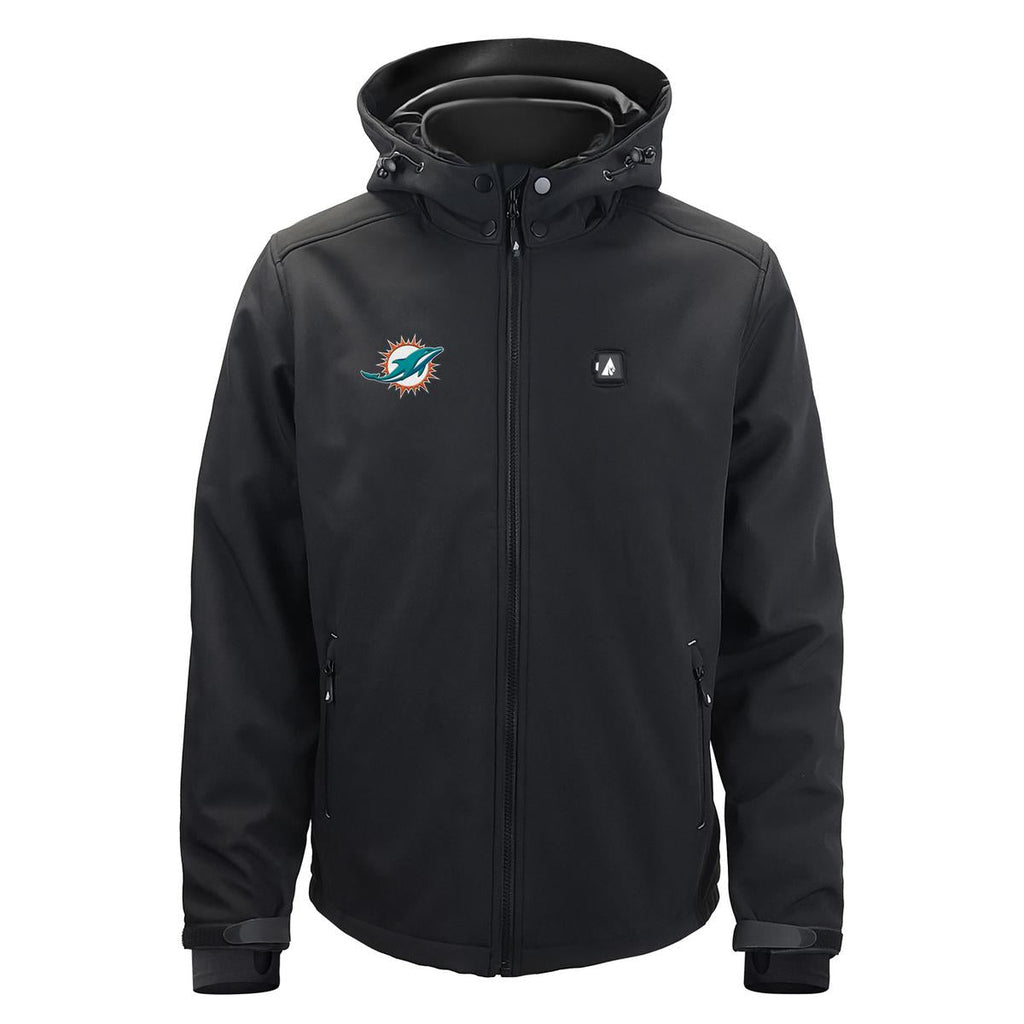 ActionHeat Miami Dolphins 5V Men's Softshell Battery Heated Jacket