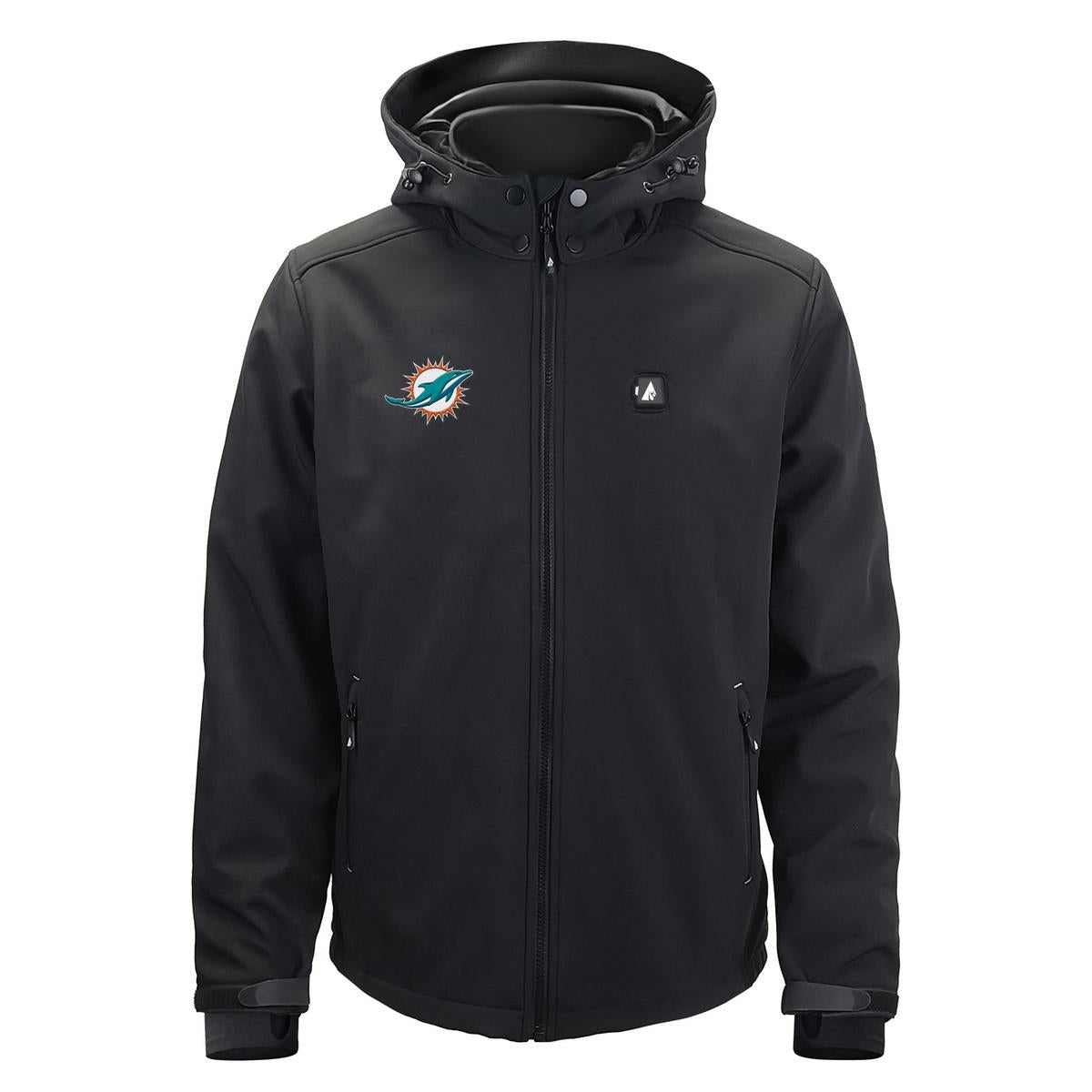 ActionHeat Miami Dolphins 5V Men's Softshell Battery Heated Jacket
