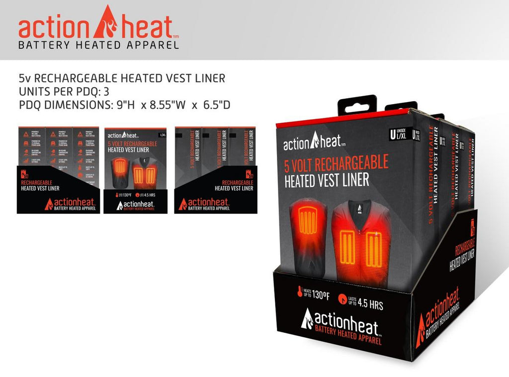 ActionHeat 5V Heated Vest Liner - S/M