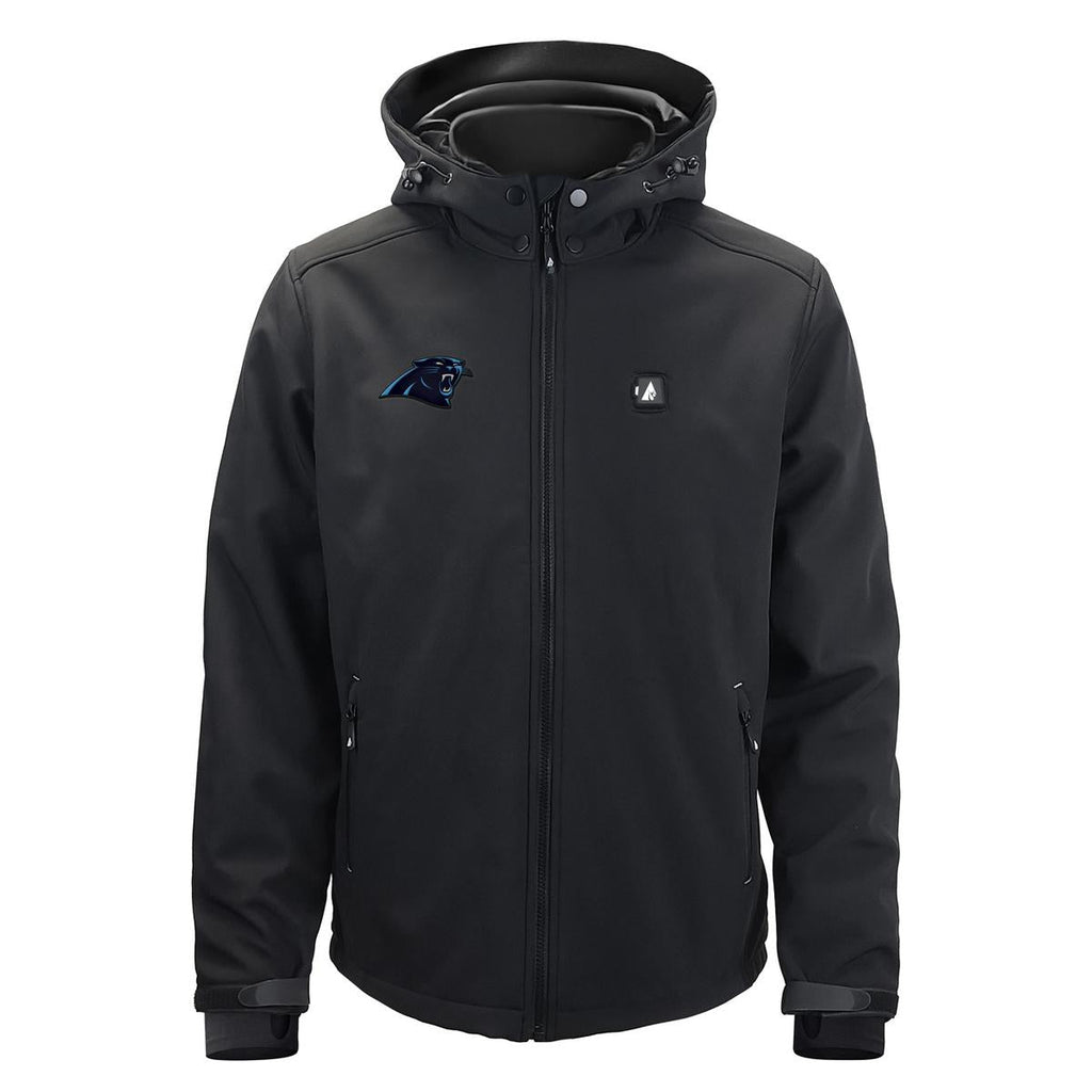 ActionHeat Carolina Panthers 5V Men's Softshell Battery Heated Jacket