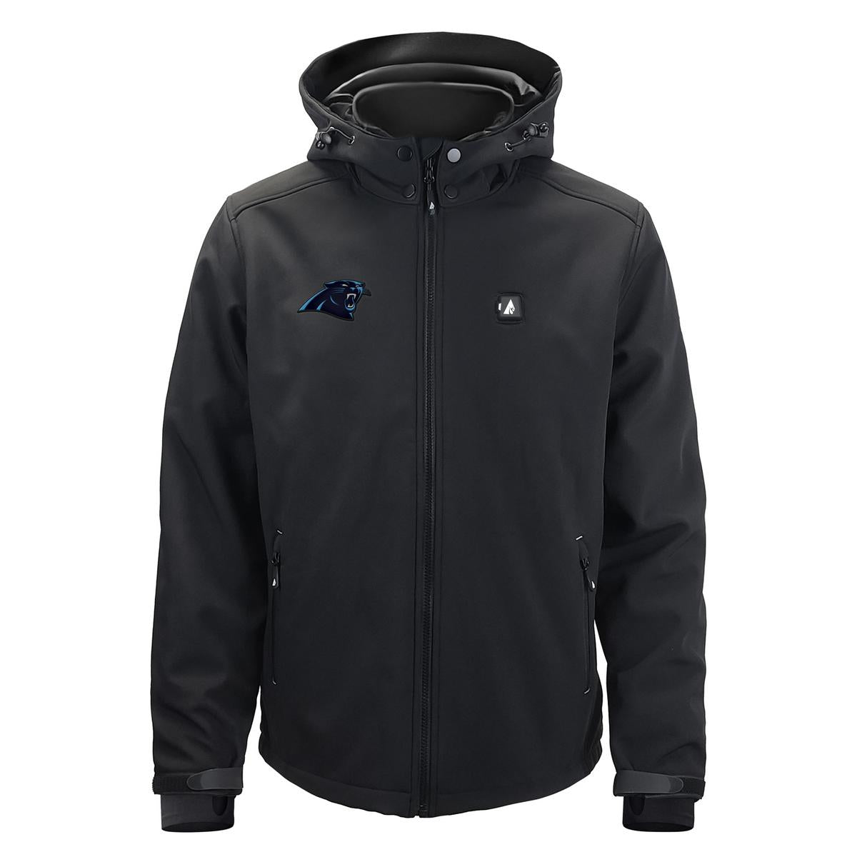 ActionHeat Carolina Panthers 5V Men's Softshell Battery Heated Jacket