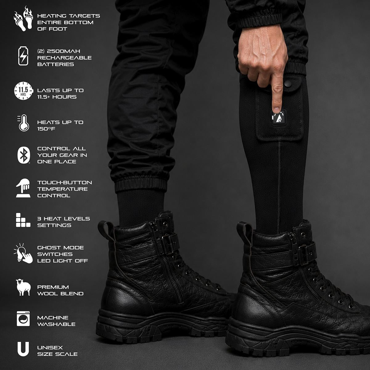 ActionHeat Pro Series+ Bluetooth Wool Heated Socks