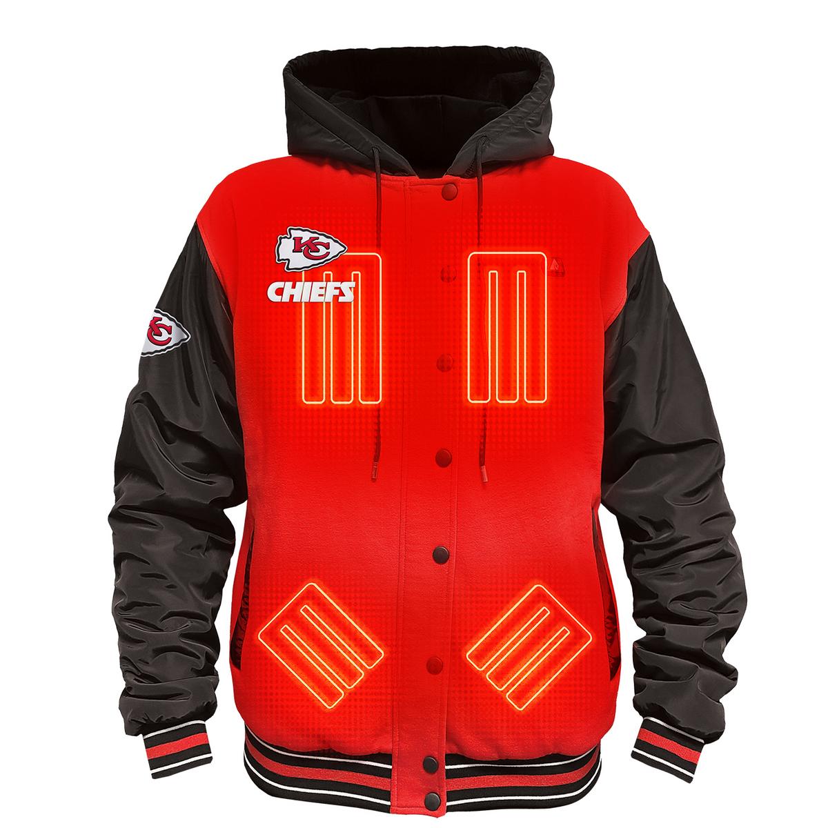 ActionHeat Kansas City Chiefs 5V Battery Heated Varsity Jacket