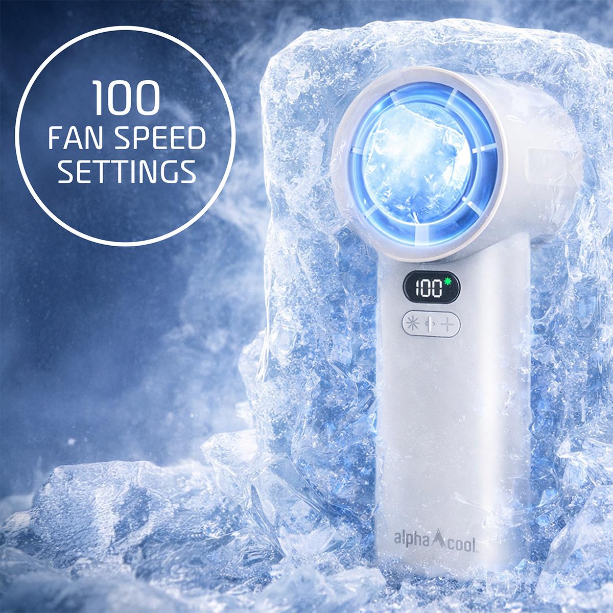 AlphaCool Handheld Fan with Cooling Plate
