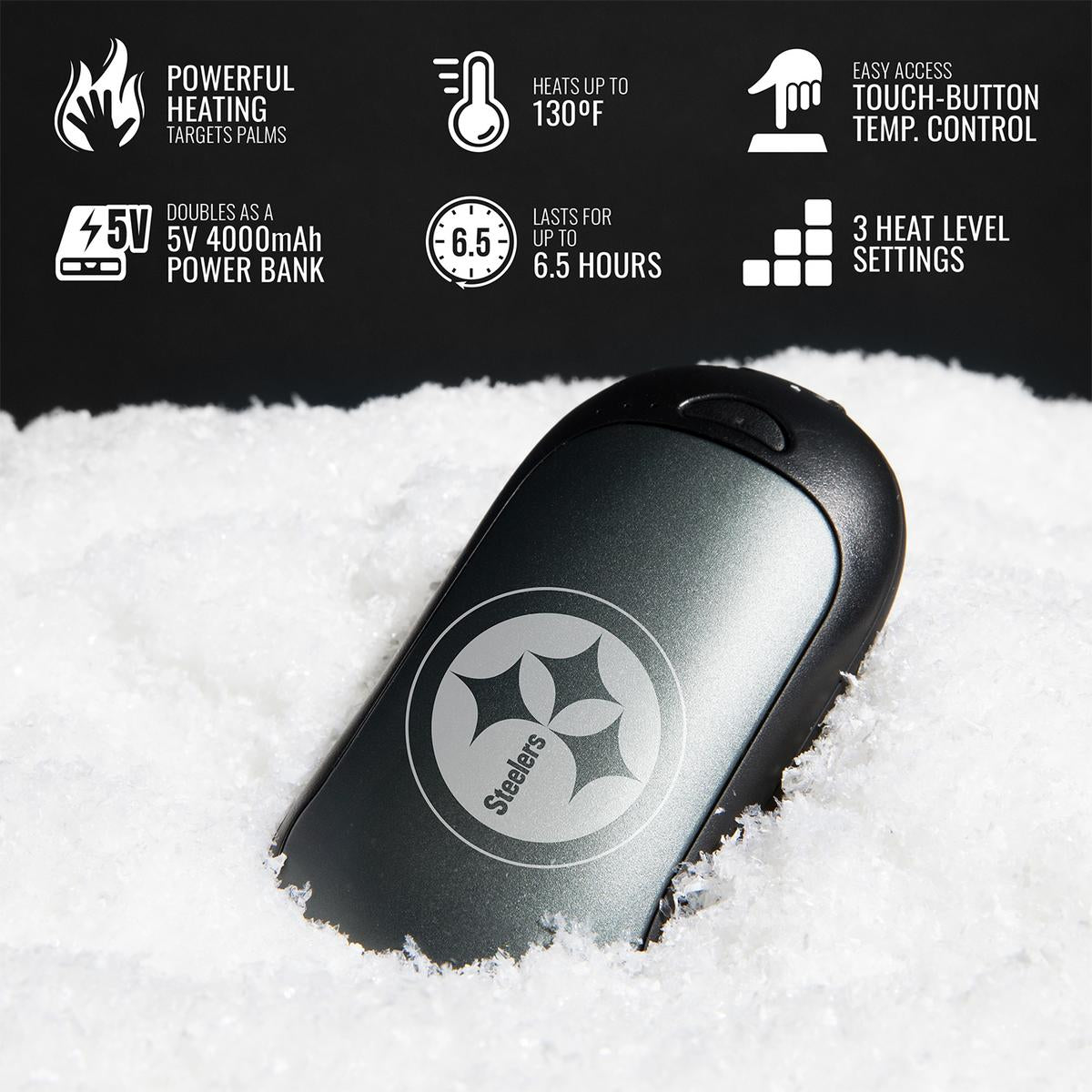 ActionHeat Pittsburgh Steelers Rechargeable Hand Warmer